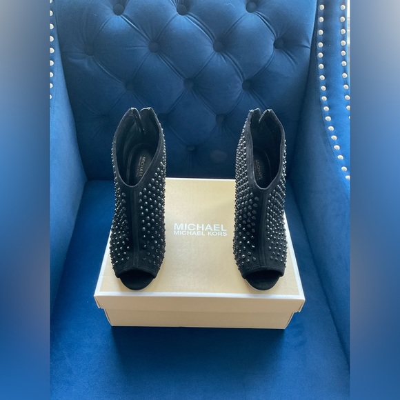MICHAEL Michael Kors Shoes - Black Michael Kors Heel Booties
